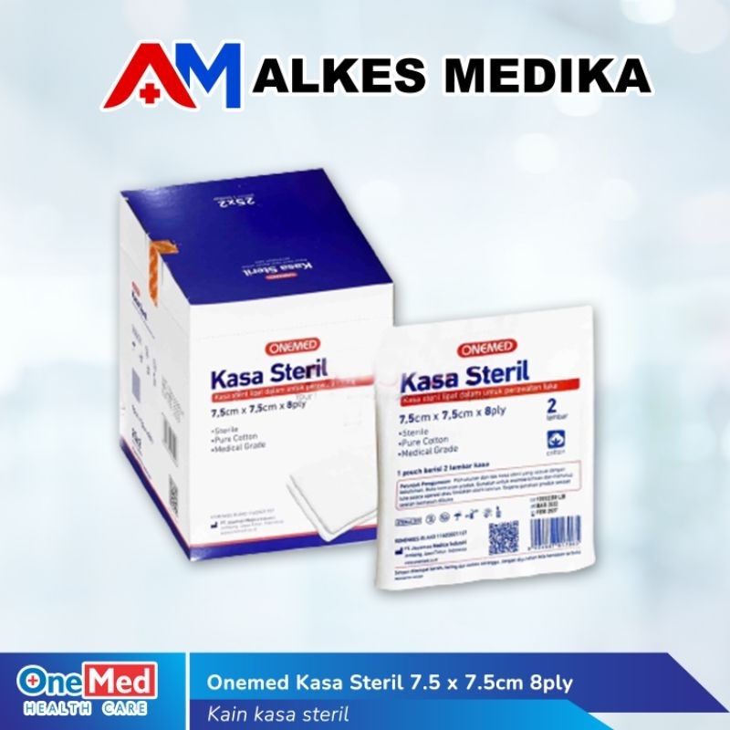 Onemed Kasa Steril 7.5 x 7.5cm 8ply / kasa steril onemed