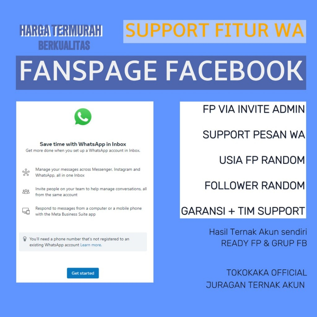 Fanspage Fitur Wa | Fp Fitur Wa Berkualitas Terkuat Di Bumi Hasil build sendiri, Terjamin Halaman Fa