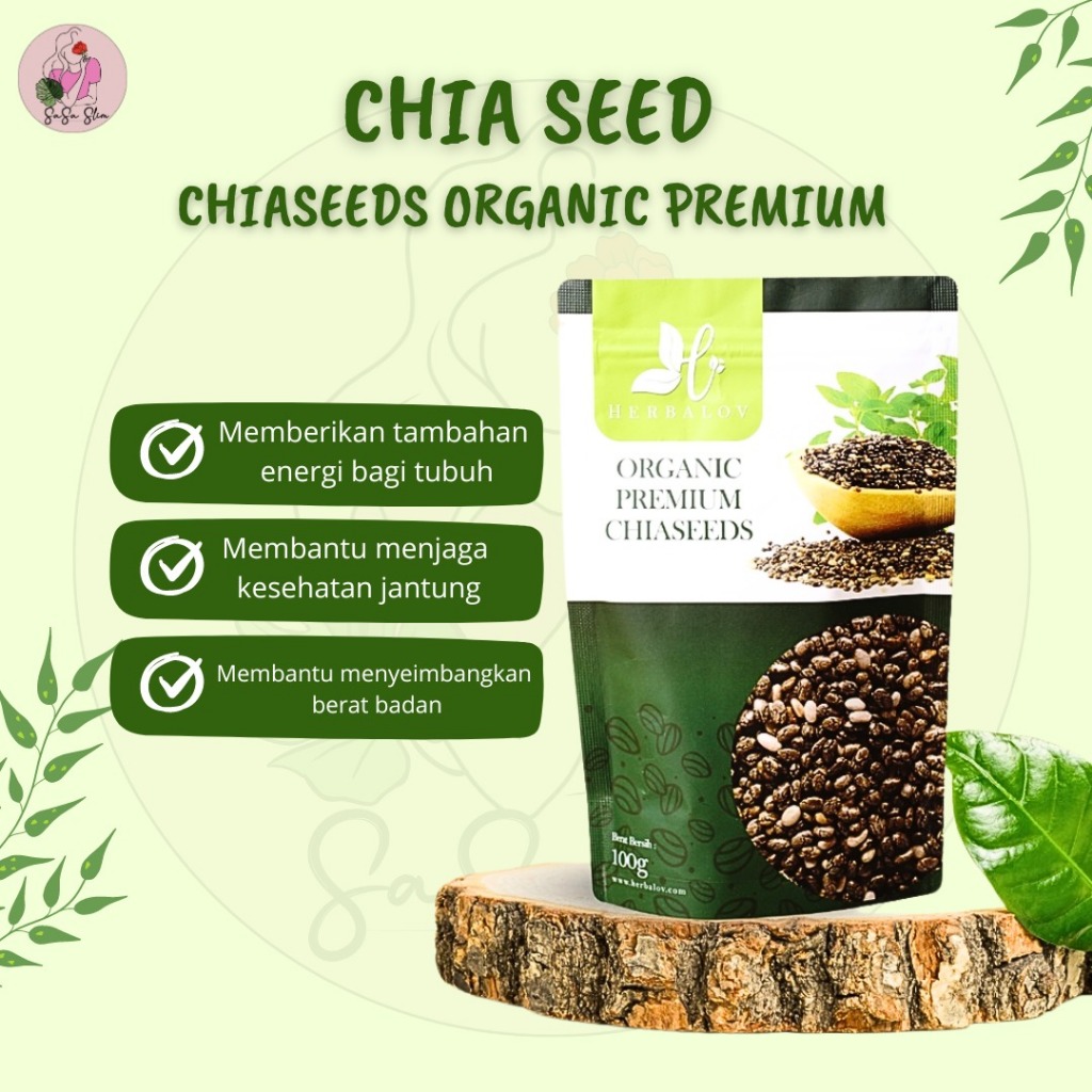 

Herbalove Chia Seed Organik 100 gr Premium- menjaga kesehatan jantung dan menstabilkan tekanan darah