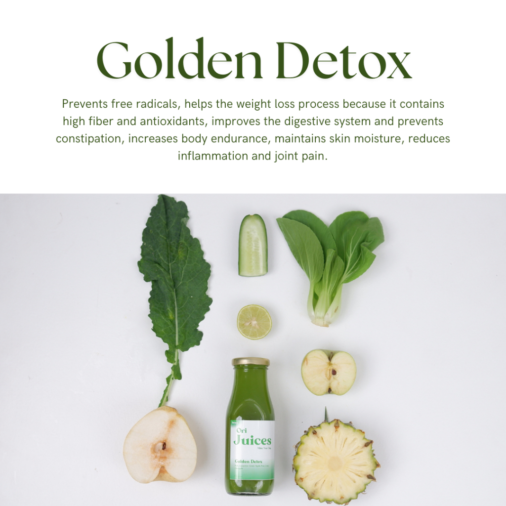 

COLD PRESSED JUICES | GOLDEN DETOX by Ori Juices | DETOX SERIES | Bali Based