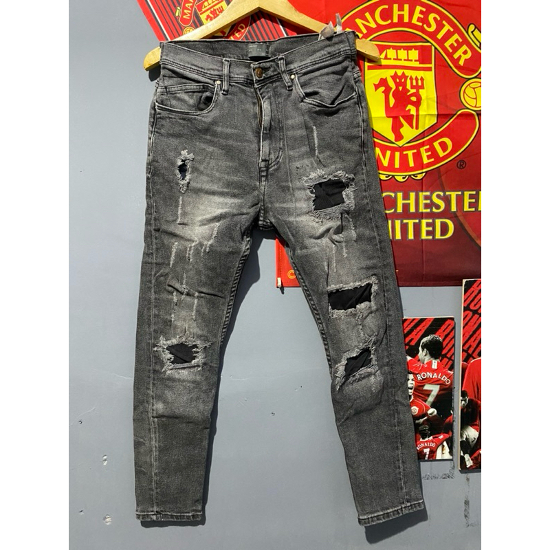 Celana Ripped Zara Man Second original