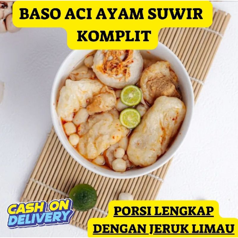 

baso Aci ayam paket komplit