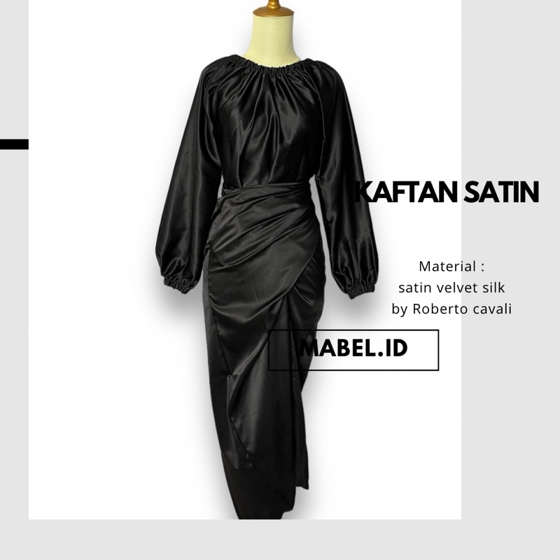 Kaftan Ikat | Inner Tunik Rok Lilit Satin velvet silk