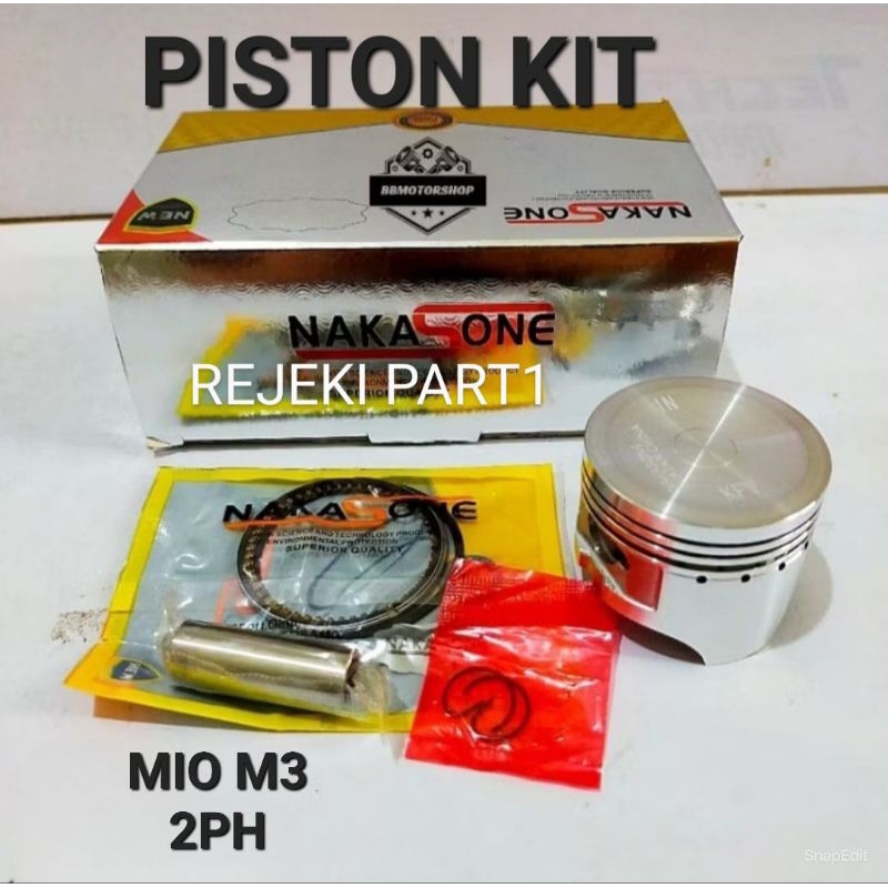 PISTON KIT MIO M3 / 2PH PISTON KIT PISTON RING PISTON KLIP CLIP PISTON PEN PISTON SET KOMPLIT OVERSI