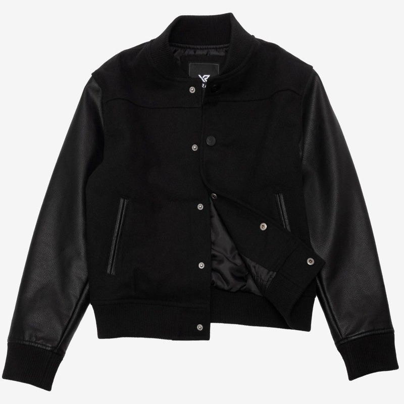 EIGHTEEN-Jaket baseball Elegant Pria Wanita Varsity