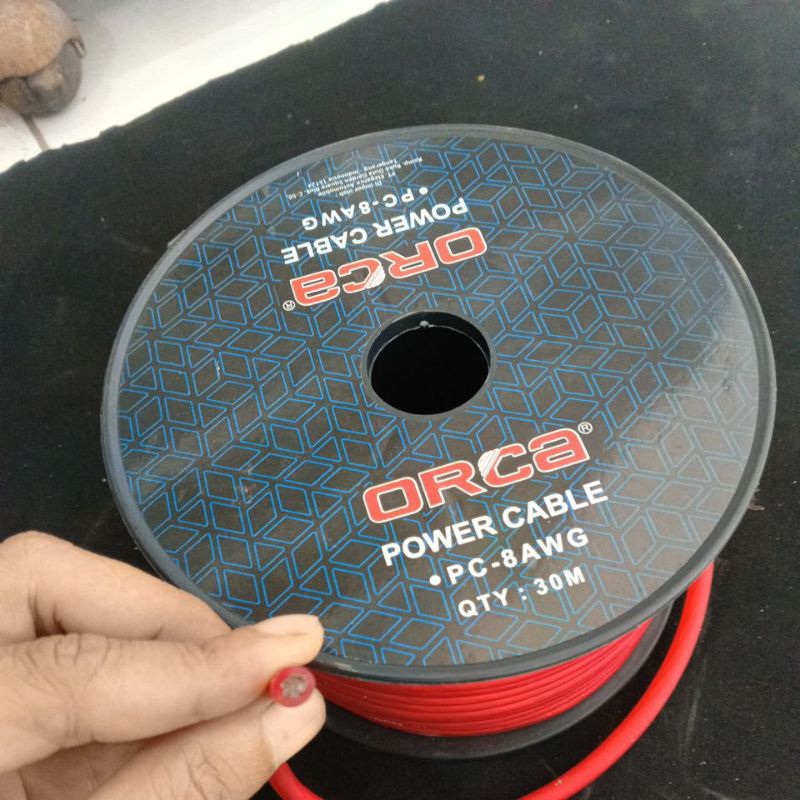 orca kabel audio 8 awg dari orca harga per meter