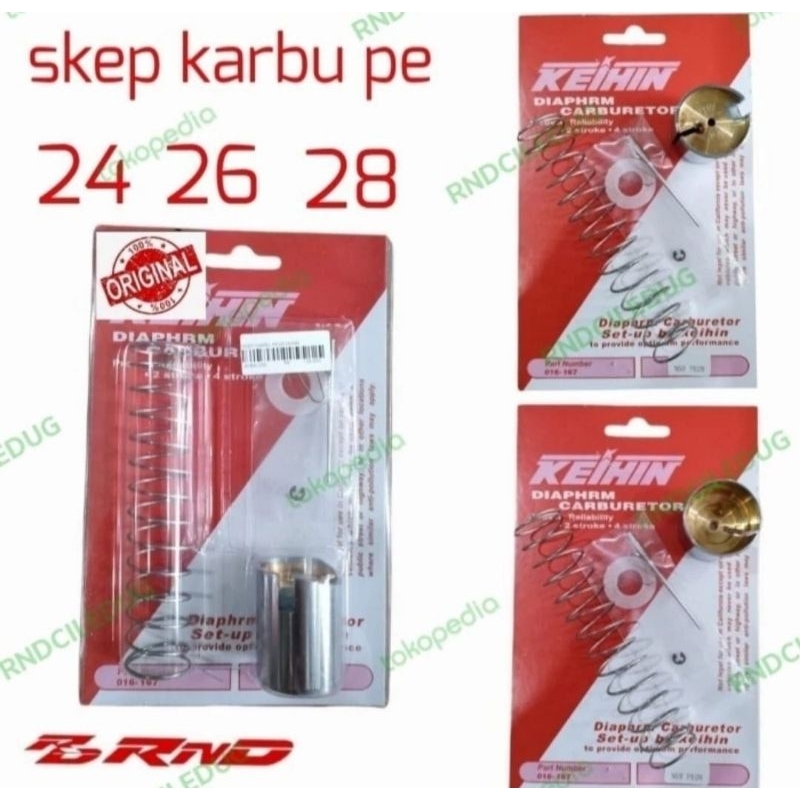 Skep karbu pe 28 26 24 original KEIHIN Thailand kuningan