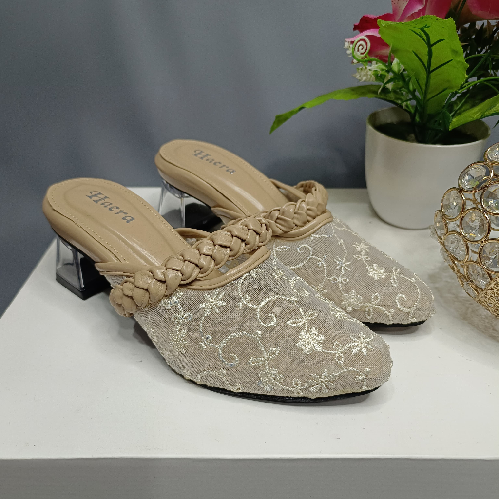 Jasmine sendal wanita heels kaca 5 cm