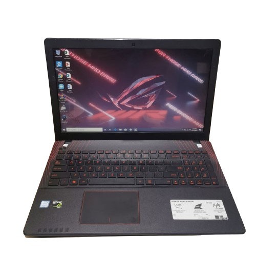 Laptop Asus Gaming Baby ROG X550VXK, Gaming Editing Ok, Lengkap, Black