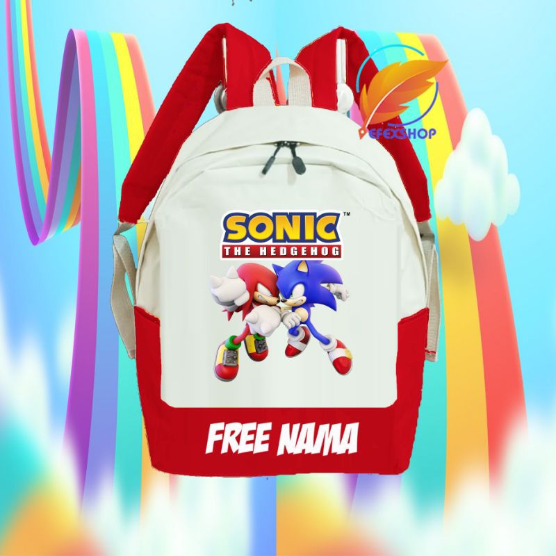 TAS RANSEL ANAK KARAKTER SONIC THE HEDGEHOG