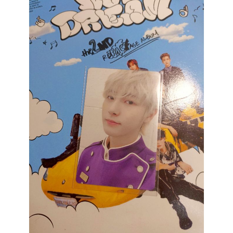 photocard renjun keychard sg22 hotel nct dream official
