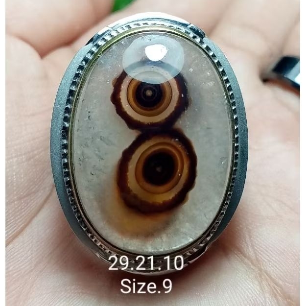 Cincin Batu Akik Yakut Angka 8 Top Quality Super