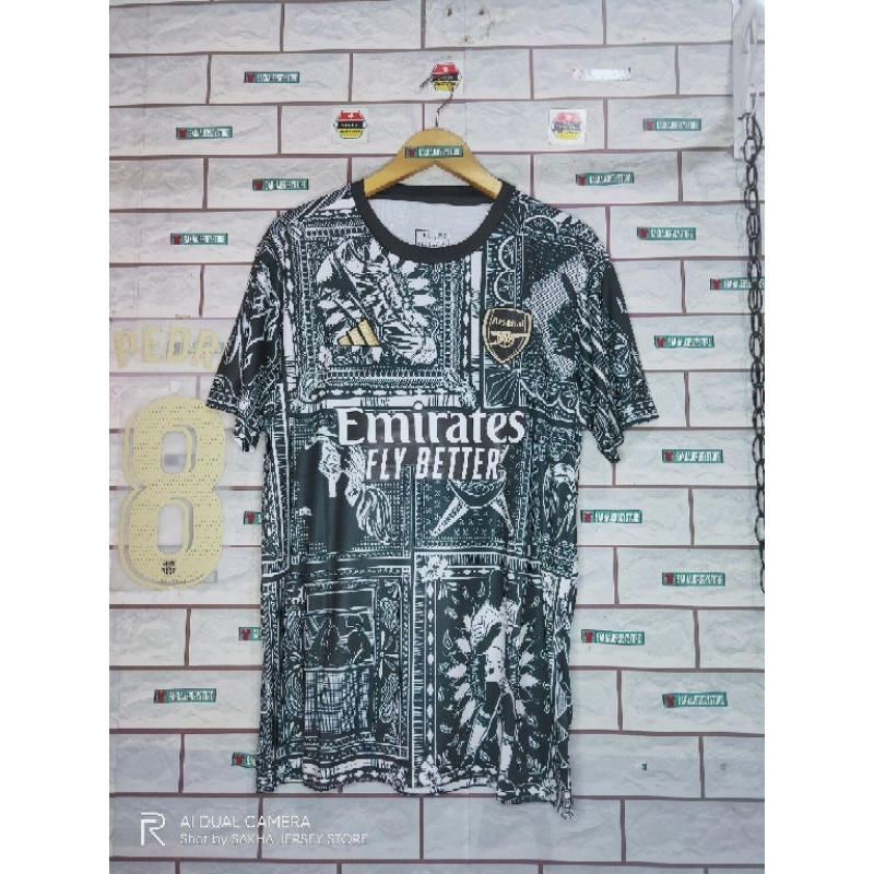 jersey bola arsenal ian wright special edition club jarang langka