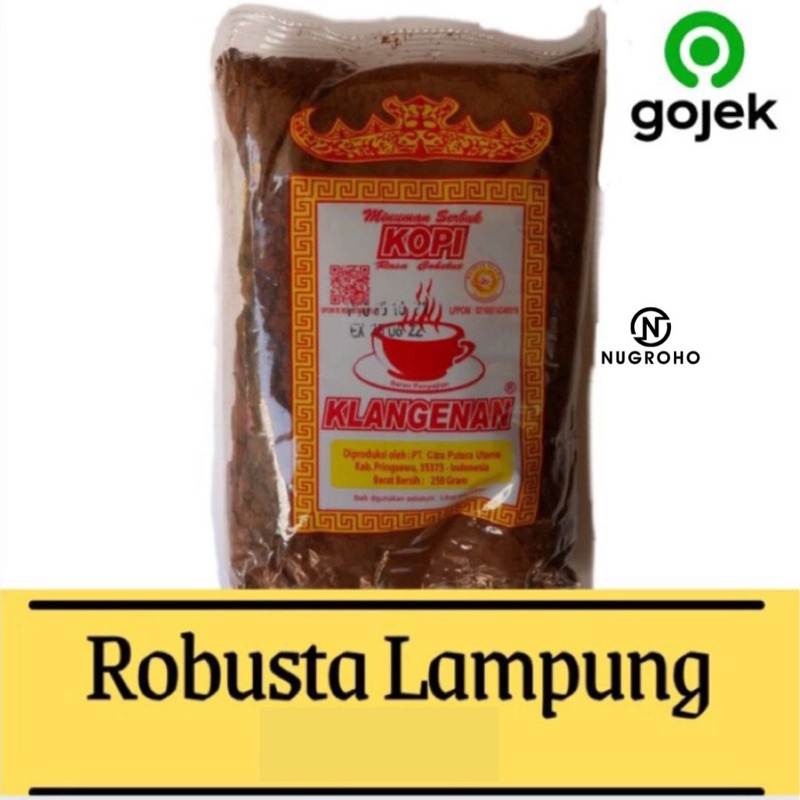 

Kopi Bubuk Robusta Lampung Klangenan Pringsewu 200 Gr