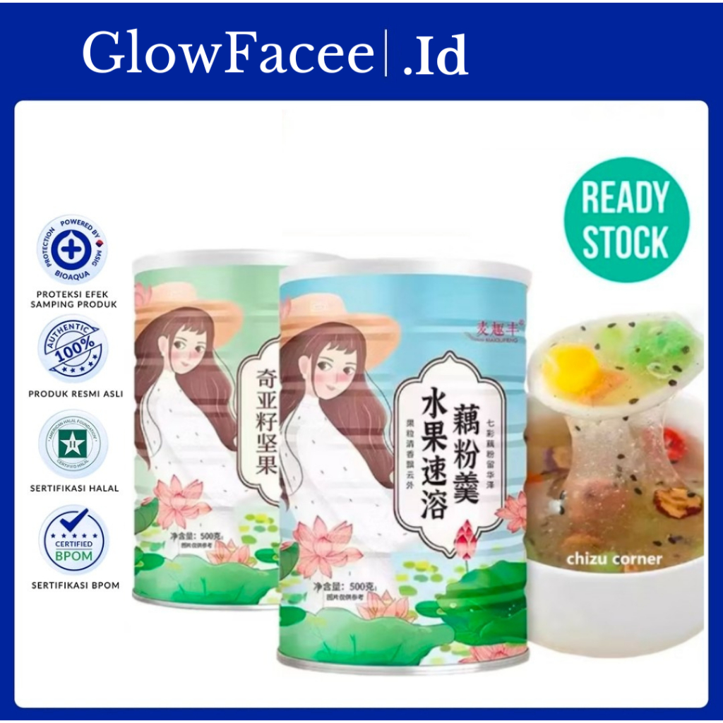 

ou fen lotus root powder osmanthus nut 500 gr bubuk akar teratai