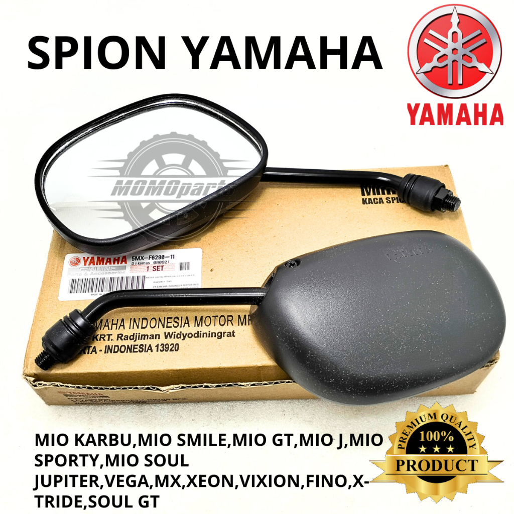 ORIGINAL KACA SPION STANDAR YAMAHA MIO KARBU SPORTY SMILE M3 MIO J XEON SOUL GT VEGA MX VIXION FINO 