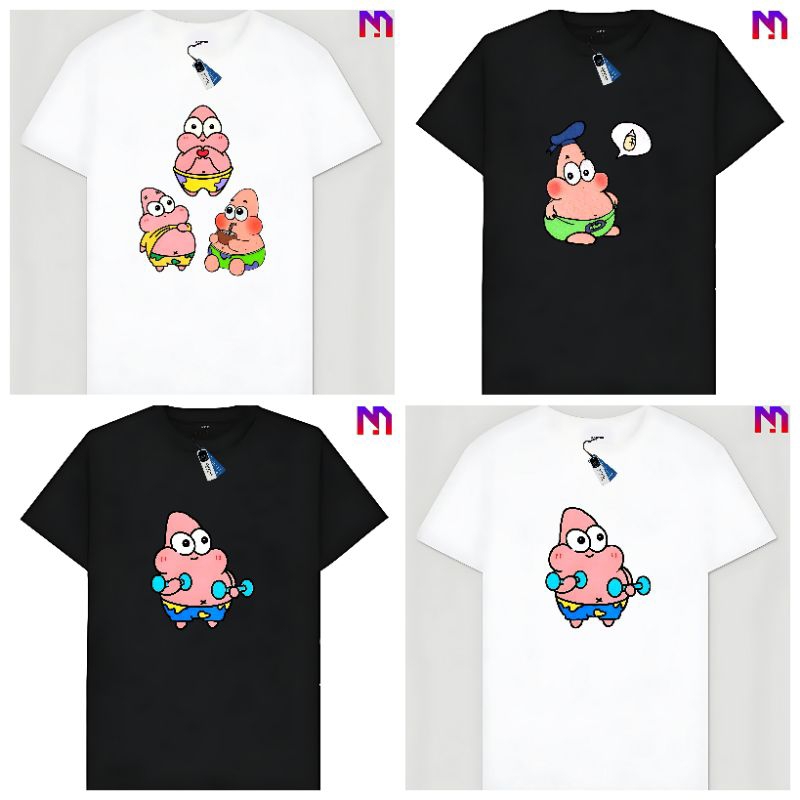 Kaos Pria Tshirt Wanita Unisex Anak Dewasa Patrick Patrik Petrik Patric Star Starfish Si Bintang Lau