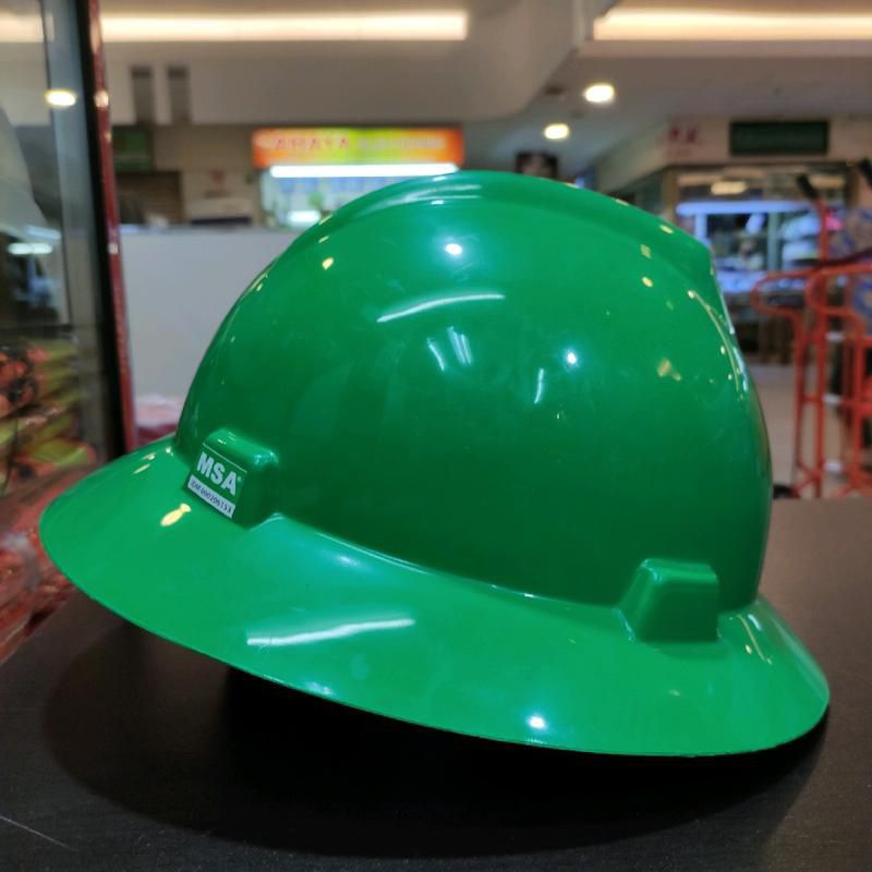Helm Safety MSA FullBrim iner Fastrack / Safety Helmet MSA Full Brim include iner Fastrack warna Hij