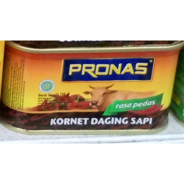 

Pronas kornet beef pedas / pronas kornet daging sapi pedas 198 gram