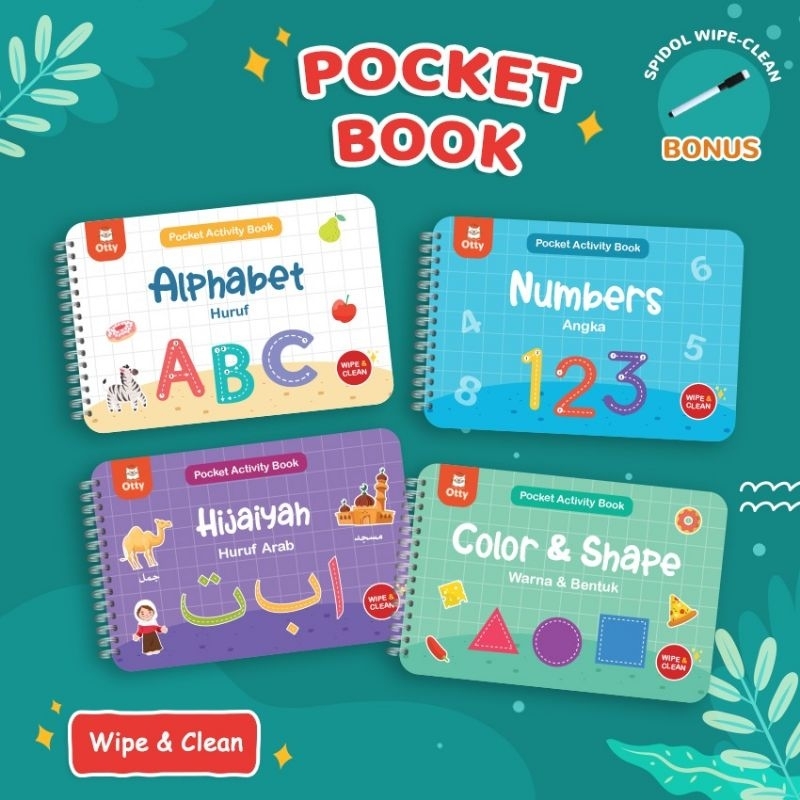 

Wipe & Clean Book - Tracing Book - Latihan Menulis Anak