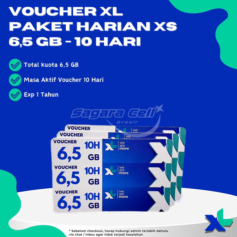 Voucher XL Paket Harian 6,5 GB / 10 Hari