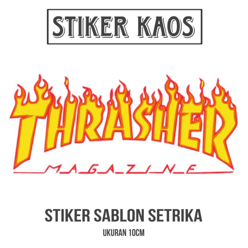 

Stiker sablon setrika Thrasher magazine ukuran besar