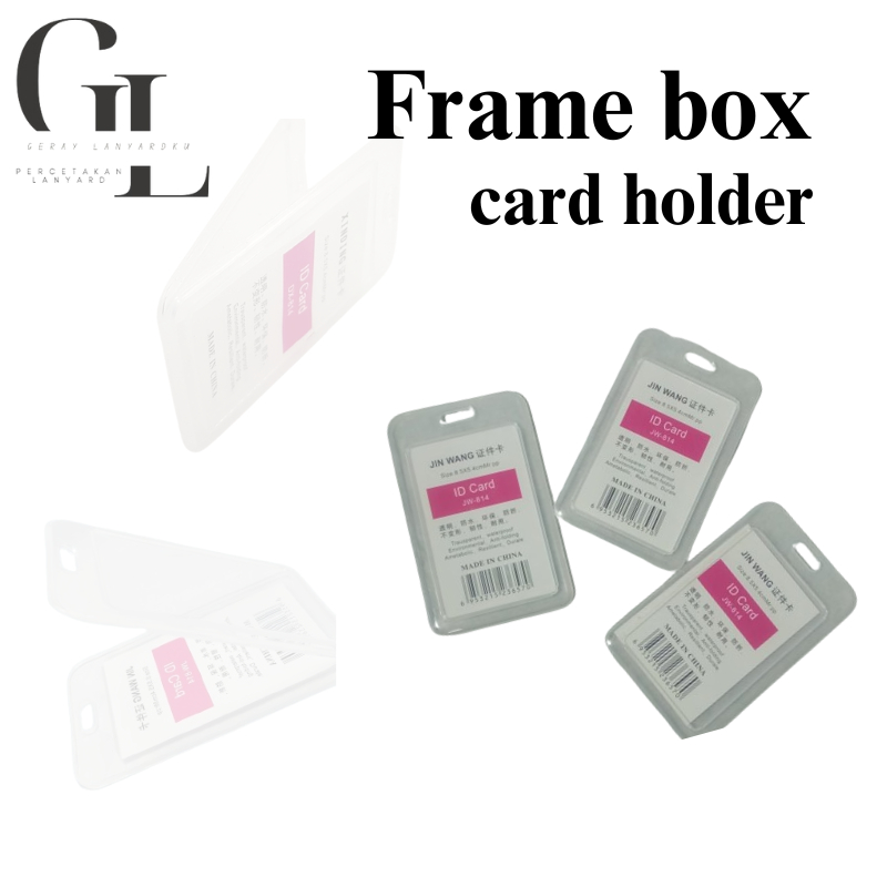 

FRAME BOX / card holder transparan box tutup / casing idcard / frame kartu id card