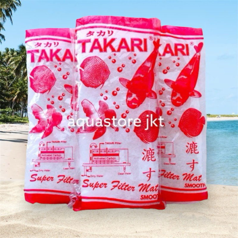 KAPAS BUSA FILTER AQUARIUM TAKARI - KAPAS FILTER PENYARING AIR AQUARIUM TAKARI