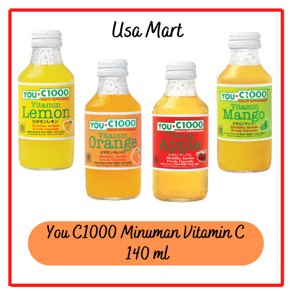 

You C1000 Minuman Jeruk / Lemon / Apel / Mango Vitamin C 140 ml