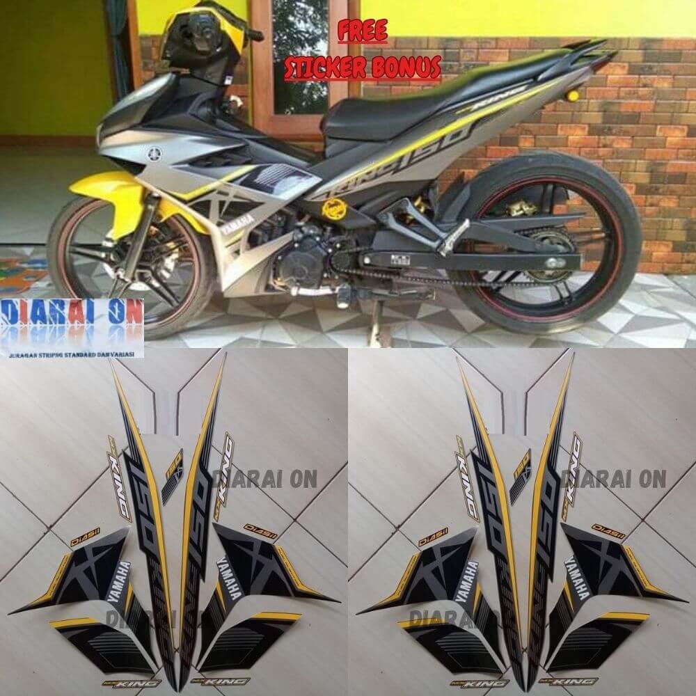 Striping Stiker Yamaha Mx King 2017 2018 - Mx King 150 Kuning Murah