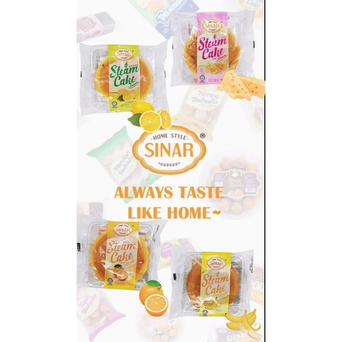 

Sinar Steam Cake Bolu Kukus Pisang / Cheese / Jeruk / Lemon 90g