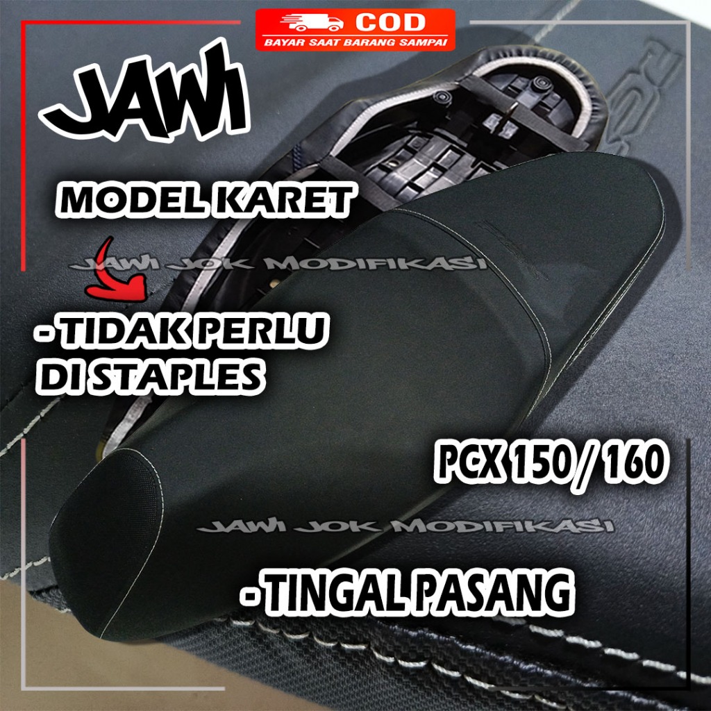 SARUNG JOK PCX ORIGINAL BAHAN TEBAL-pcx150-pcx160-kulit jok pcx-cover jok pcx