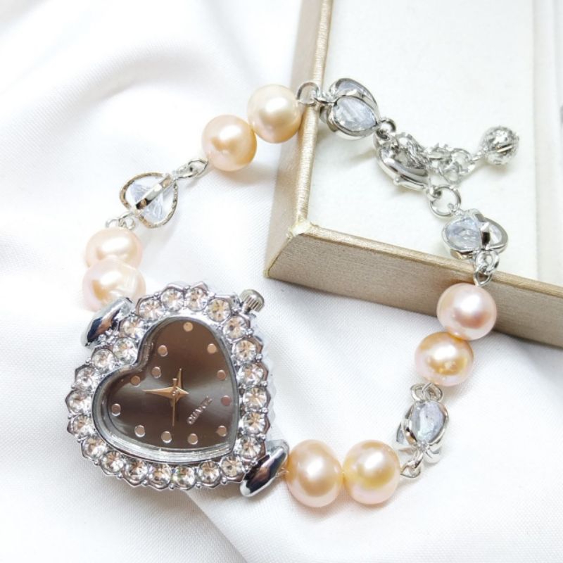 Jam Fashion// Jam Tangan Wanita//  Jam mutiara