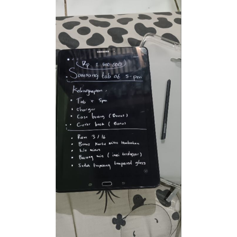 tab samsung tab a6 with s pen 2016 10.1 inch ram 3/16