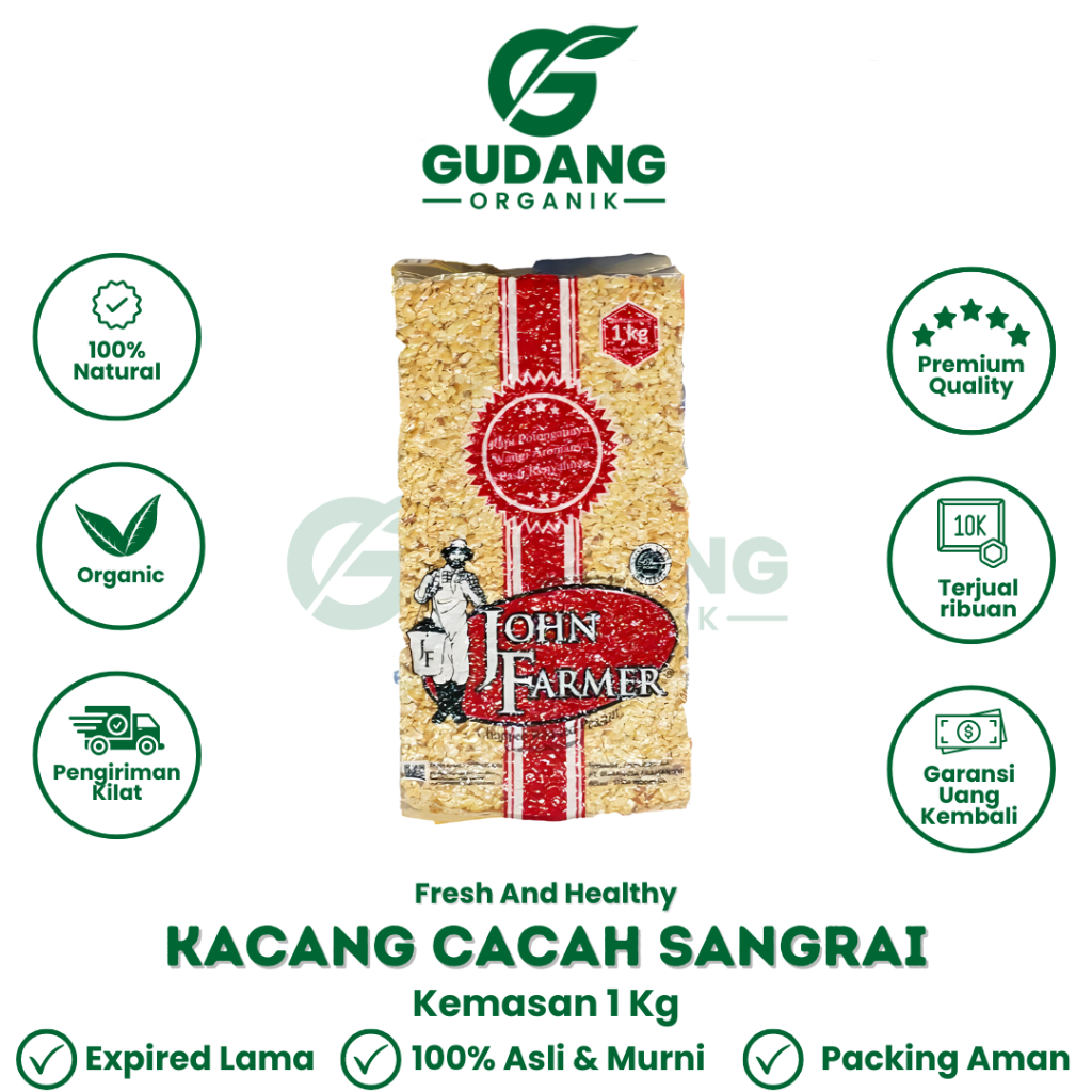 

1Kg Kacang Tanah Cacah Sangrai Topping Roti Bakar Toping Donat Bolu Kacang Cacah Matang Panggang Chopped Roasted Peanut