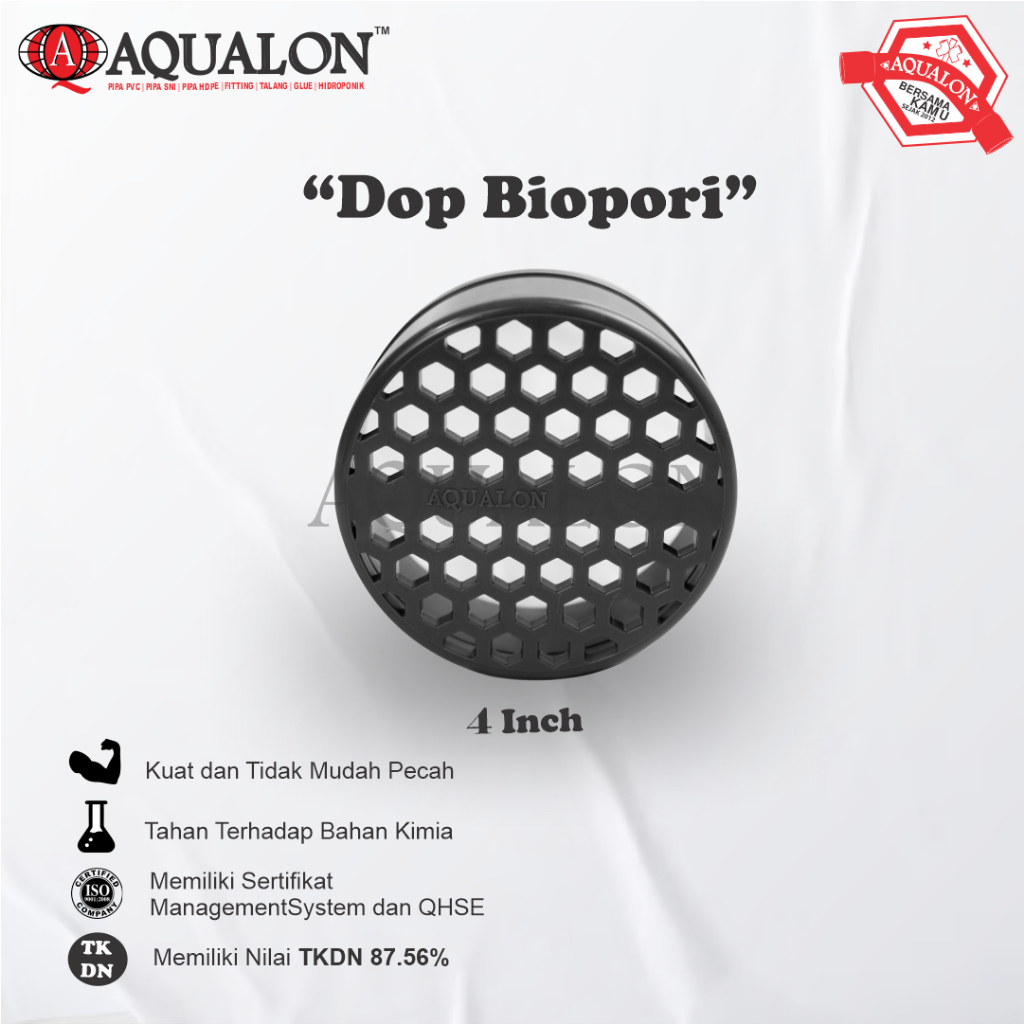 CAP SARINGAN BIOPORI 4"-AQUALON