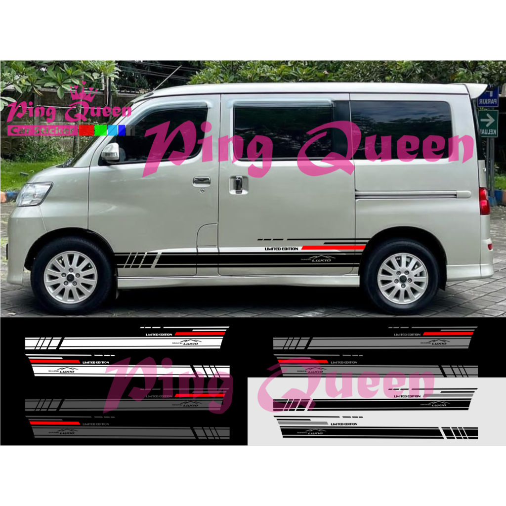 STICKER DAIHATSU LUXIO CUTTING STICKER BODY SAMPING MOBIL LUXIO