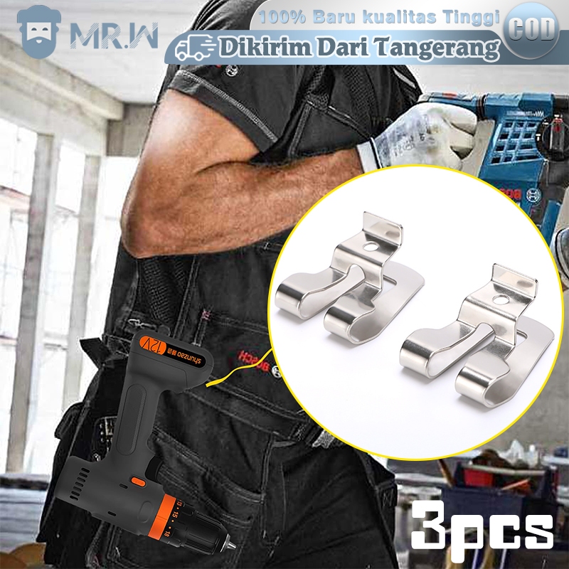 Belt Clip Impact Wrench 3pcs Belt Clip Bor Cordless Clip Belt Bor Cordless Mesin Bor