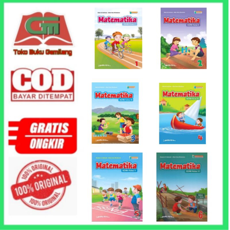 BUKU MATEMATIKA UNTUK SD/MI KELAS 1,2 , 3 , 4,5,6 KURIKULUM MERDEKA PENERBIT YUDISTIRA