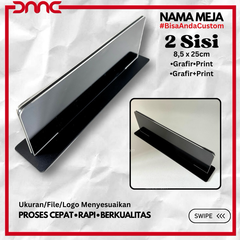 

Papan nama meja akrilik