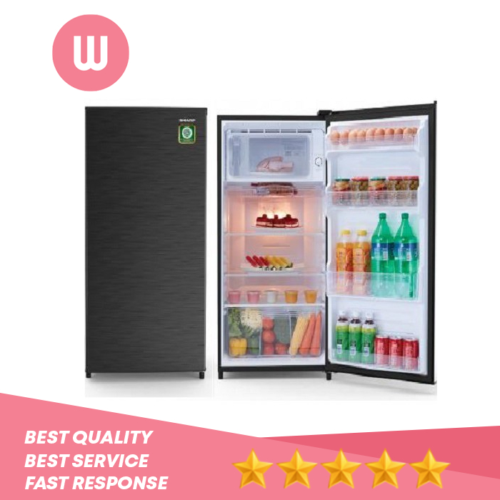 Sharp Kulkas 1 Pintu SJ-N192N-HS / New Kirei Series SJN192