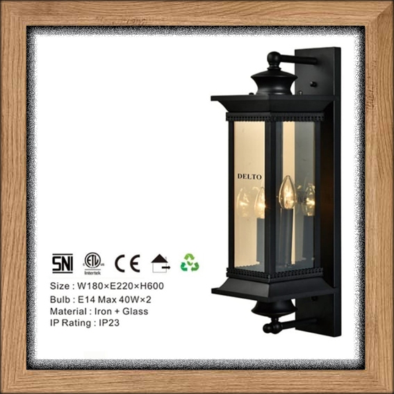 lampu hias dinding garden outdoor waterproof taman anti air classic modern minimalis elegan lighting