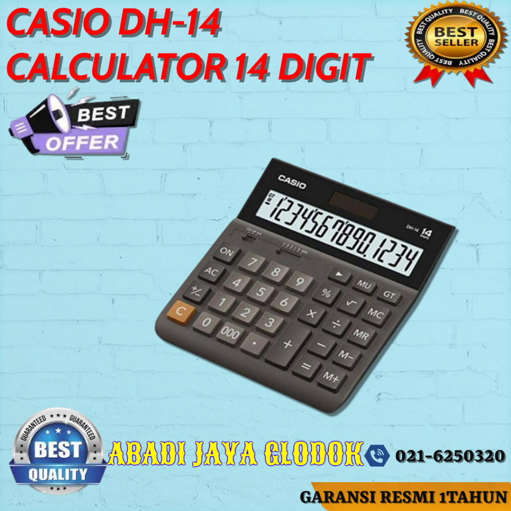

CASIO DH-14 CALCULATOR 14 DIGIT