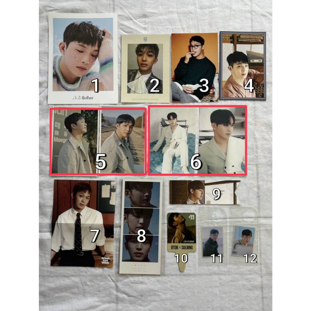 BTOB Hyunsik Official Postcard Bookmark Album KIT SG