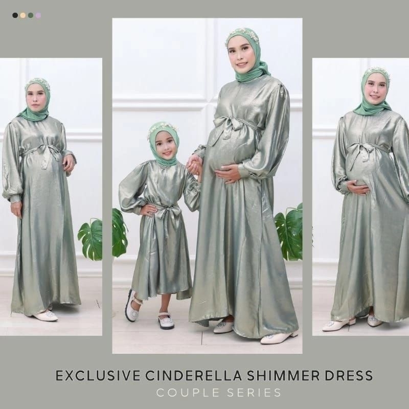 Gamis Cinderella Shimmer Wanita Gamis Shimmer Wanita Couple Gaun shimmer