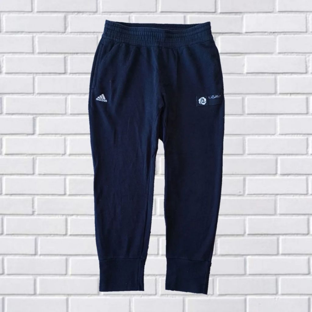 CELANA JOGGER ADIDAS BASKETBALL CLUB, SZ 33-36 (SECOND BRANDED) HITAM LP0022