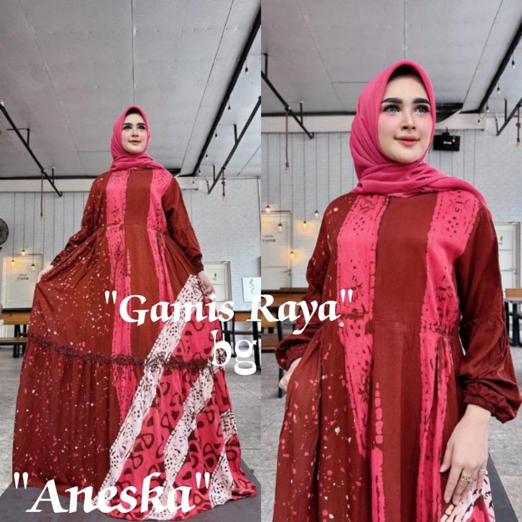 BG ORI RAYA "READY" GAMIS RAYA NEW ANESKA TWILL ORI SIZE " S M L XL XXL " | GAMIS TWILL ABSTRAK | TW