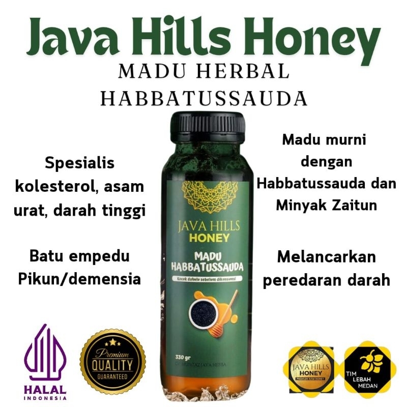 

Madu Habbatussauda Java Hills Honey| Madu Herbal untuk Kolesterol Asam Urat Darah Tinggi| Madu Asli Premium Lulus Uji Lab| Agen Java Hills Medan