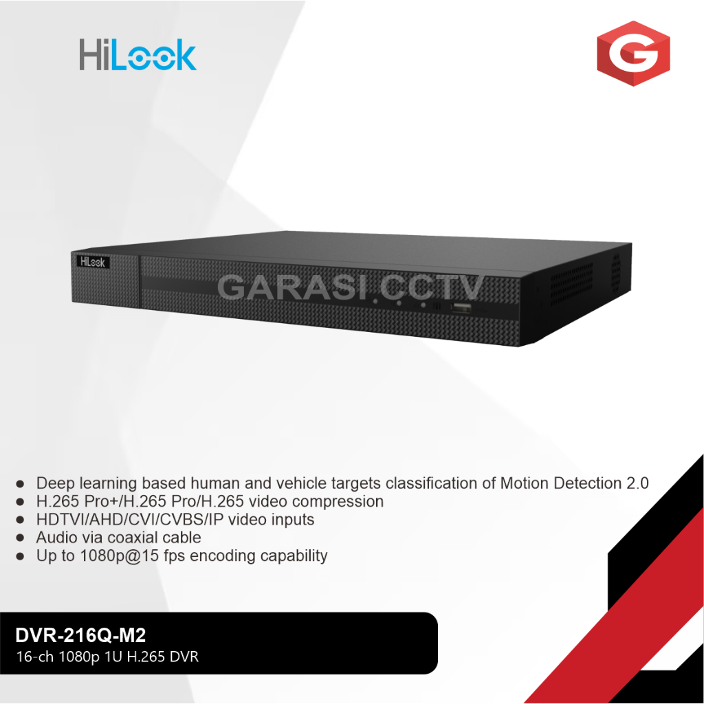 Hilook DVR CCTV 16 Channel Upto 4Mp DVR-216Q-M2
