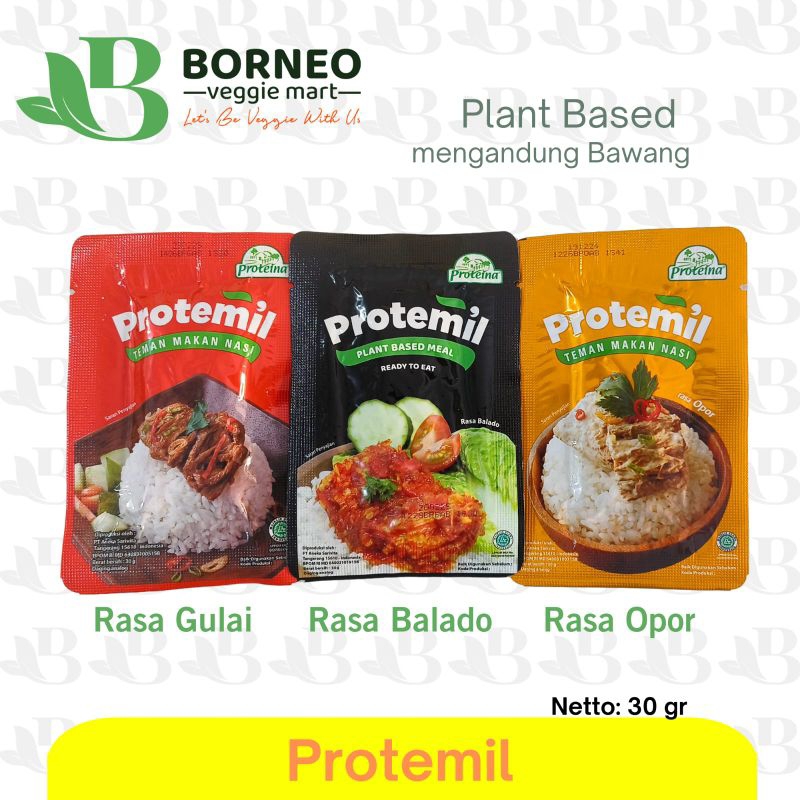 

Protemil 30g | Protemil Plant Based Meal Proteina | Protemil Teman Makan Nasi